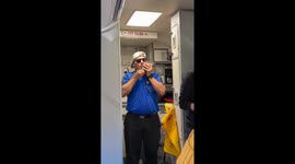 US flight attendant delights passengers with 'Fresh Prince of Belair' freestyle rap during safety announcement