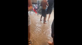 Tourists battered by flash floods on Thai island Koh Tao