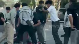 Thugs seen attacking cyclist in broad daylight in LA