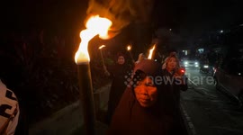 Indonesia: Torch parade for Ramadan in Indonesia