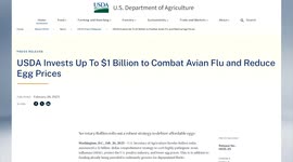 China: US agriculture department plans to curb bird flu, lower egg prices