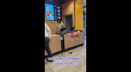 McDonald's meltdown: Customer explodes after homeless man gets food first