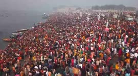 Devotees mark finale of India's mass river bathing festival