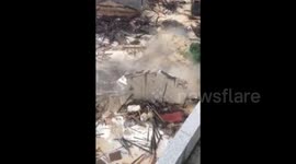 Houses collapse after typhoon Nepartak hits southern China