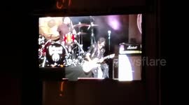 Joe Perry leaves stage after becoming ill during concert