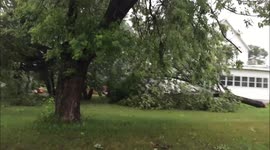 All footage of Lake Park storm damage 7-11-16