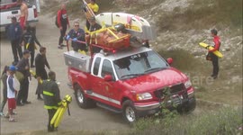 Man rescued after falling into cave