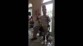 World War II veteran sings brilliantly on his 101st birthday