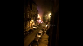 Fire raging in Saint-Gilles, Brussels