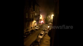 Fire raging in Saint-Gilles, Brussels