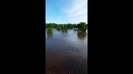 Milaca, Minnesota floods after heavy rain overnight