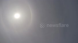 Rare double sun halo