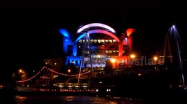 London Landmarks Light Up In The Colours Of The French Flag