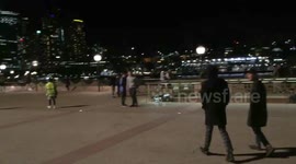Large amount of Pokemon Go Players at Sydney Harbour