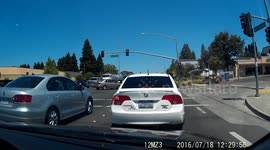 Driver plays chicken with a petrol tanker lorry