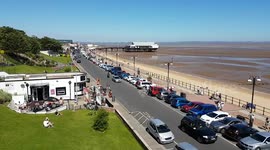 Cleethorpes beach in summer