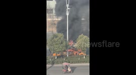 School bus bursts into flames killing 3 children in China