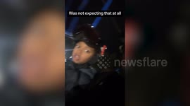 Hilarious moment boy surprises mum with