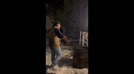 Man Frees Deer Caught On Fence