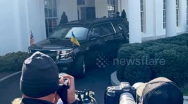 US: President Zelensky departs the White House after a meeting with President Trump