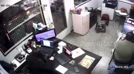 Power bank explodes in office worker's face