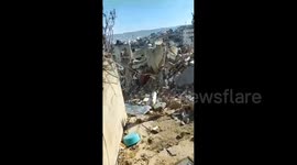 Massive destruction of Palestinian homes and properties was caused by Israeli forces in Jenin refugee camp