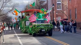42nd Annual Alexandria, Virginia Saint Patrick’s Day Parade Float and Bag Pipers