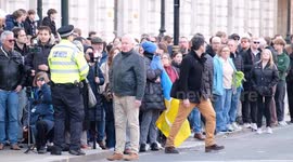 Crowds line Whitehall as Ukraine's President Zelenskyy arrives at Downing Street