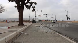 US, Los Angeles: Apple Valley Driver Dead)after Fiery Crash Updated