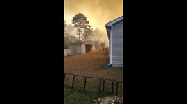 Forest fire in Carolina forest myrtle beach