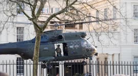 President Volodymyr Zelenskyy departs Wellington Barracks for meeting with King Charles at Sandringham