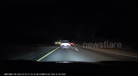 Impaired driver forgets headlights