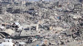 Palestinians condemn Israel's blockade of aid to Gaza