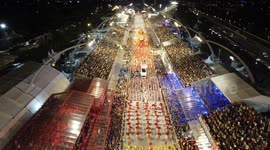 Brazil: Aerial View of the Carnival in São Paulo