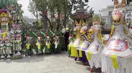 Hundreds of paper horses and effigies offered to gods in Vietnam