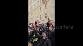 Austria: Protest in support of students in Serbia takes place in Vienna