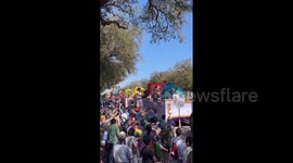US: New Orleans Celebrates Mardi Gras With Parade And Fun