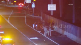US, Los Angeles: Mid City Pedestrian Fatally Struck On Freeway