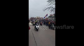 Serbia: Bikers join student-led protest in Niš