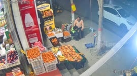 Fridge outside grocery store topples over onto boy