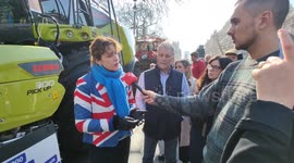 Speaker Victoria Atkins is a MP of the Conservative Party Farmers protest against Inheritance tax in London, UK