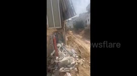 Israeli forces during a massive raid on the eastern neighborhood of Jenin
