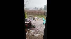 Tropical hailstorm batters locals in northern Myanmar
