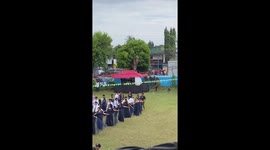 Father dances with daughter at school show when her partner does not show up