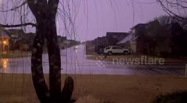 US: Stormy weather hits Abilene, TX