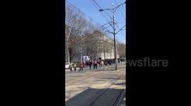 Serbia: VI Belgrade Gymnasium students support their professors on strike