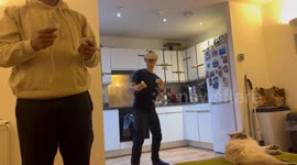 VR Boxer Accidentally Punches Wall