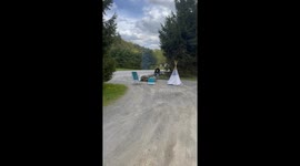 School Bus Drops Off Kids For Smores