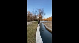 Brother Biffs It On The Return Jump