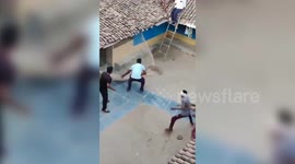 Leopard sparks panic after entering house in India and escaping trap before returning to forest